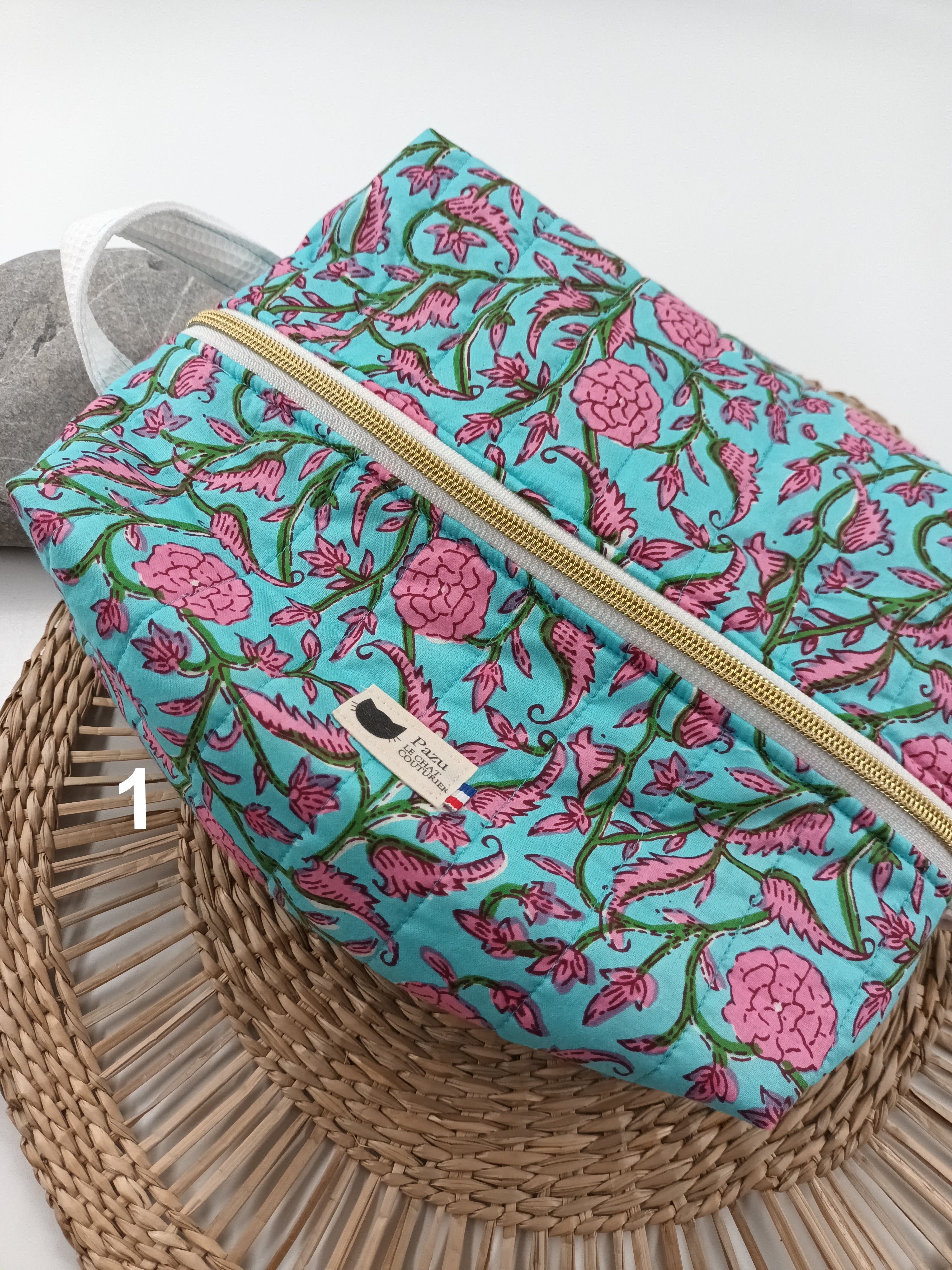 Les trousses rectangulaires en blockprint