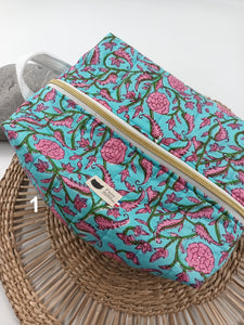 Les trousses rectangulaires en blockprint