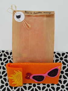 Kit de couture pour enfants "étui à lunettes orange"