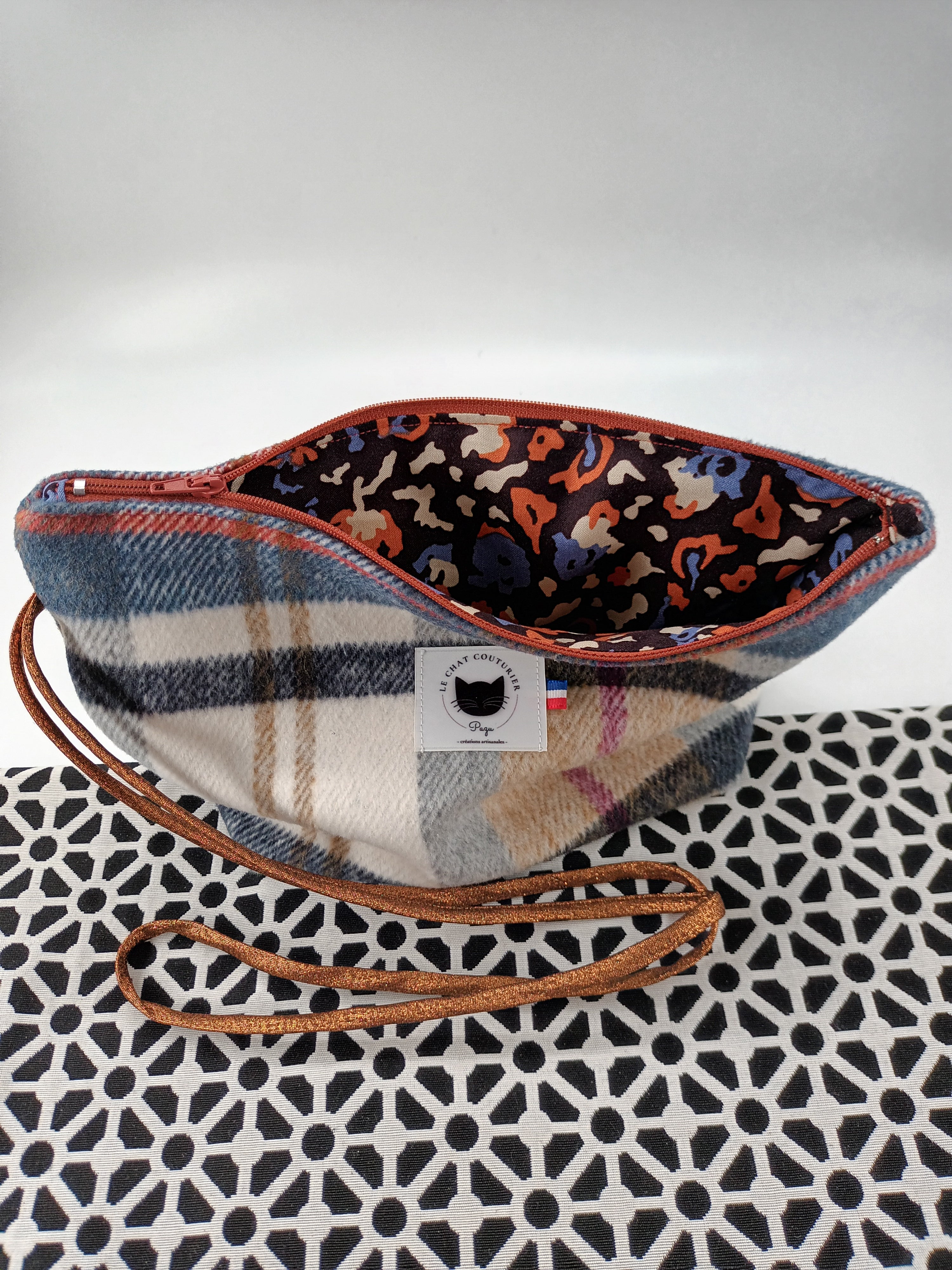 Cabas XXL et Pochette en laine