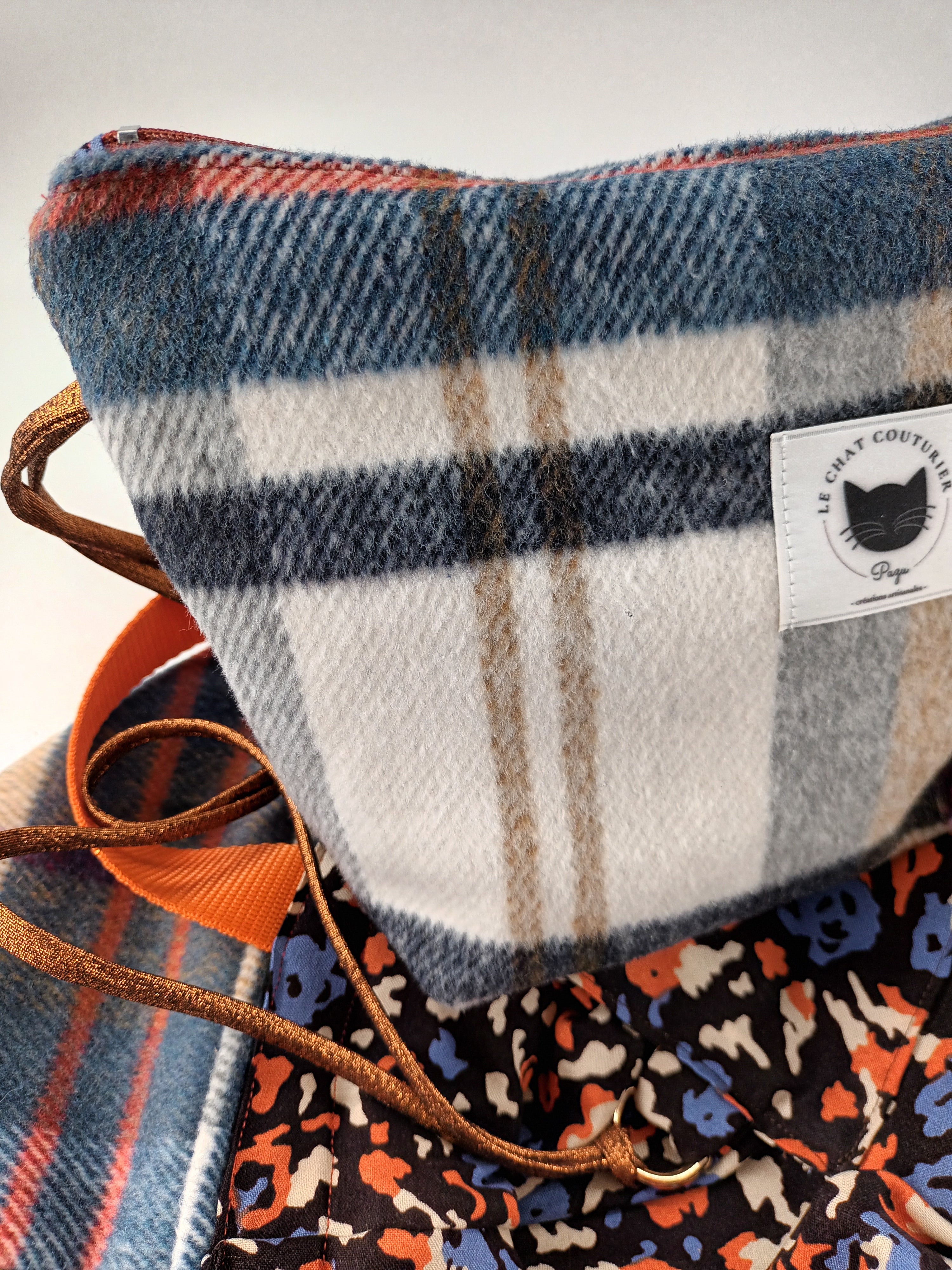 Cabas XXL et Pochette en laine